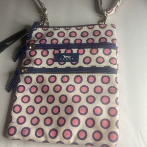 Scout Pink and Blue small Bag with Adjustable Strap